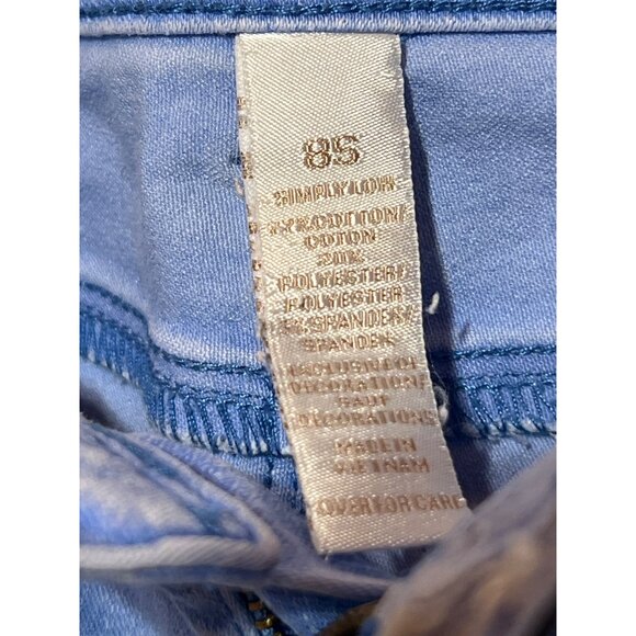 Girls Justice Premium Light Blue Denim Bermuda Shorts Size 8S Adjustable Waist C - Picture 9 of 10